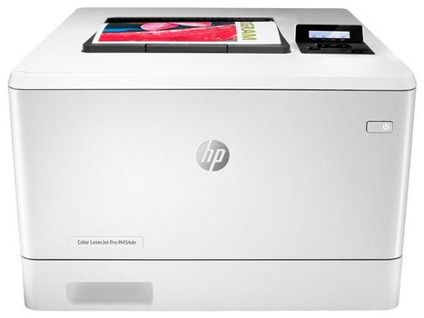 HP Color LaserJet Pro M454dn - Skrivare - färg - Duplex - laser - A4/Legal - 38.400 x 600 dpi - upp till 27 sidor/ minut (mono)/ upp till 27 sidor/ minut (färg) - kapacitet: 300 ark - USB 2.0, Gigabit LAN, (W1Y44A#B19)