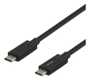DELTACO USB-C-kaapeli, 5Gbit/s, 5A, 2m, musta