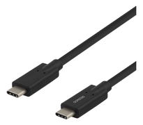 DELTACO USB-C - USB-C cable, 5Gbit/s, 5A, 2M, black