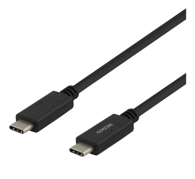 DELTACO USB 2.0 USB-C to USB-C-cable,  2m, Black (USBC-2002M)