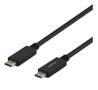 DELTACO USB 2.0 USB-C to USB-C-cable, 2m, Black