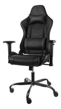 DELTACO GAMING chair, PU-leather,  adjustable heigh, iron frame, black (GAM-096)