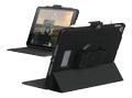 UAG Apple iPad 7th/8th/9th gen 10.2in Scout w Handstrap Poly Bag Black IN