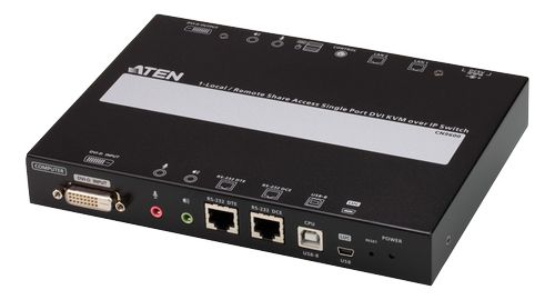 ATEN 1-Local/ Remote Share Access Single Port DVI KVM over IP Switch (CN9600-AT-G)