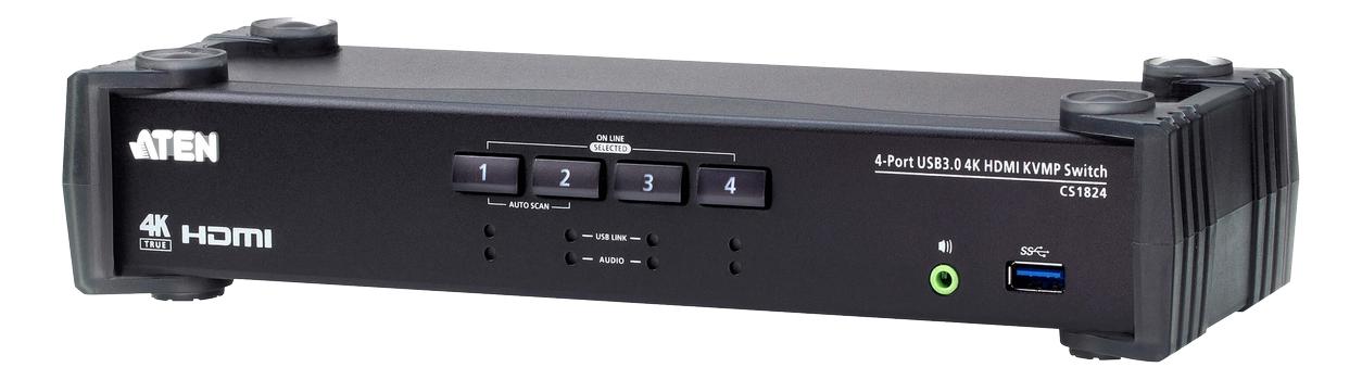 ATEN 4-Port USB 3.0 4K HDMI KVMP™ Switch (CS1824-AT-G)