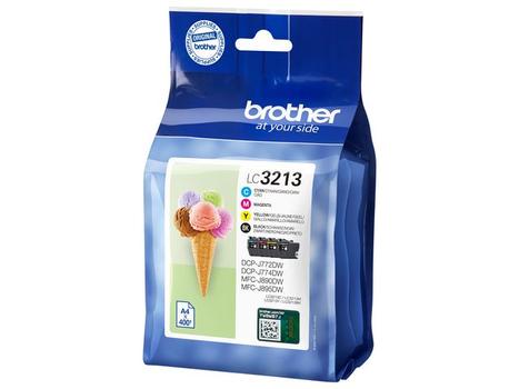BROTHER LC3213 Value Pack - 4-pack - black, yellow, cyan, magenta - original - ink cartridge - for Brother DCP-J772DW,  DCP-J774DW,  MFC-J890DN,  MFC-J890DW,  MFC-J890DWN,  MFC-J895DW (LC3213VAL)