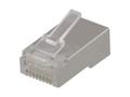 DELTACO RJ45 plug for patch cable, Cat6, shielded, 20pcs