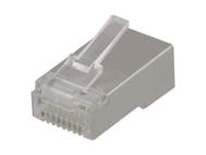DELTACO RJ45 plug for patch cable, Cat6, shielded, 20pcs (MD-18S)