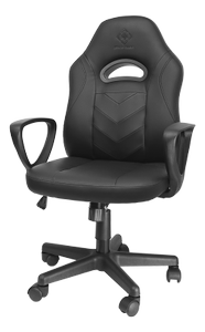 DELTACO DC110 junior chair, 100mm gaslift, PU-leather,  black (GAM-094)