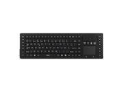 Deltaco TB-503 - tastatur - med styreplate - Nordisk - svart Inn-enhet