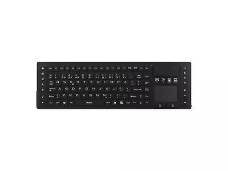 Deltaco TB-503 - tastatur - med styreplate - Nordisk - svart Inn-enhet (TB-503)