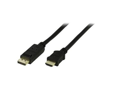 DELTACO DisplayPort to HDMI monitor cable, 5m Black (DP-3050)