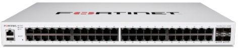 FORTINET Layer 2/3 FortiGate switch controller compatible switch with 48 x GE RJ45 ports, 4 x 10 GE SFP+ (FS-448E)