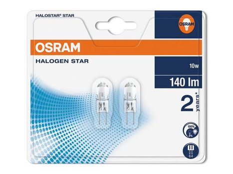 OSRAM Lyspære OSRAM halostar10W/ 1028 12V G4(2) (64415 ST*10)