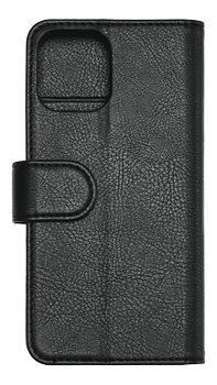 Essentials iPhone 11 Pro, Lær wallet 3 kort, svart (387064)