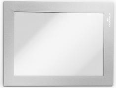 DURABLE Skilt DURAFRAME® selvklæbende A6 m/sølv ramme 2stk/pak - (2 stk.)