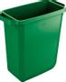 DURABLE Durabin affaldsspand Grøn 60 ltr rektangulær