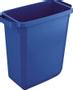 DURABLE Durabin affaldsspand Blå 60 ltr rektangulær