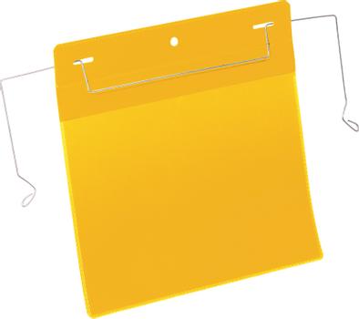 DURABLE lagerlomme m/ wirebeslag A5 tværformat gul 50 stk (175204)