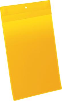 DURABLE lagerlomme m/stærk magnet A4 højformat gul (174704)