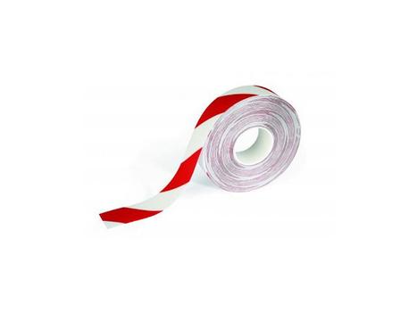 DURABLE Gulvmarkering DURALINE® 30m rød/hvid (1726132)