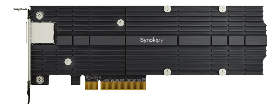 SYNOLOGY M.2 SSD + 10GBE COMBO ADAPTER 2X M.2 NVME SSD 22110 AND 2280   IN CTLR (E10M20-T1)