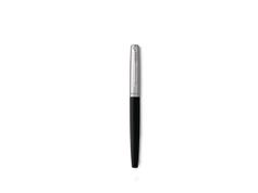 PARKER Jotter Fountain Pen Black/Stainless Steel Barrel Blue and Black Ink - 2096430