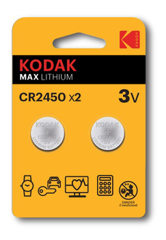 KODAK Max lithium CR2450 battery (2 pack) (30417762)