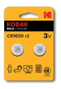 KODAK Max lithium CR1620 battery (2 pack)