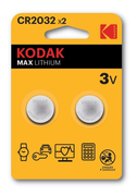 KODAK Max lithium CR2032 battery (2 pack)