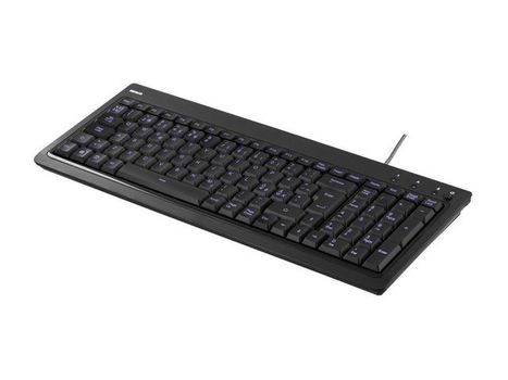 DELTACO TB-234 - Keyboard - backlit - USB - Nordic - black (TB-234)