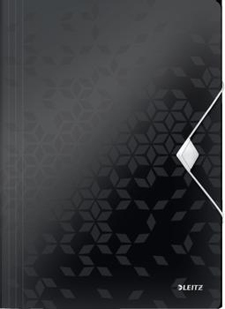 LEITZ 3-Flap Folder WOW A4 PP Black (45990095)
