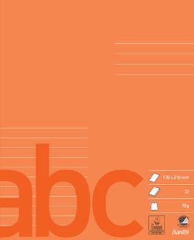 BANTEX skolehæfte 17x21cm 11 linjer orange (100051992*20)