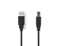 NEDIS Kabel NEDIS USB 2.0 A-B 1m Svart