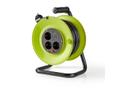 NEDIS Kabeltrommel NEDIS 3 uttak 2xUSB 25m