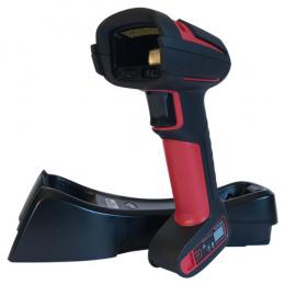 HONEYWELL Scanner: Wireless. Ultra rugged/ industrial. 1D, PDF417, 2D, SR focus, with vibration. Red scanner. Bluetooth Class 1. Assembled in China. (1991ISR-3-R)