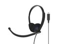 KOSS Headset CS200-USB On-Ear Mic Svart