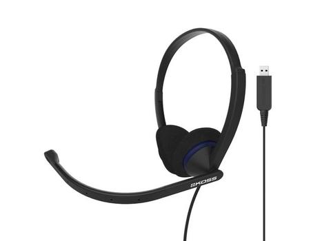 KOSS Headset CS200-USB On-Ear Mic Svart (194390)