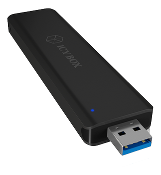 ICY BOX External USB 3.1 enclosure for M.2 SATA SSD (60525)