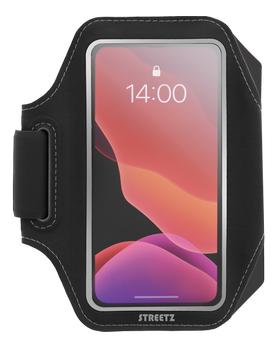 STREETZ Sport armband, reflective,  fits up to most 6.5", thin, black (SPO-002)