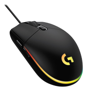 LOGITECH G203 LIGHTSYNC Gaming Mouse, Black (910-005796)