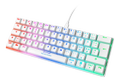 DELTACO GAMING WK85R Mekanisk RGB Gaming Tastatur - Hvid - Nordisk