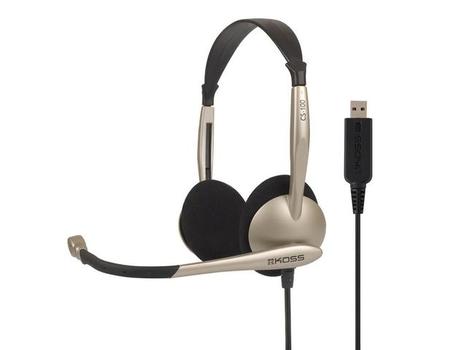 KOSS Multimedia Headset CS 100 Guld Sort Mic (194556)
