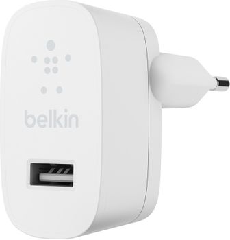BELKIN USB-A Wall Charger 12W + Lightning to USB-A Cable (MFi)  / WCA002vf1MWH (WCA002VF1MWH)