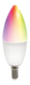 DELTACO LED Candle, E14, 5W/470lm, WiFI, dimmable, Multi
