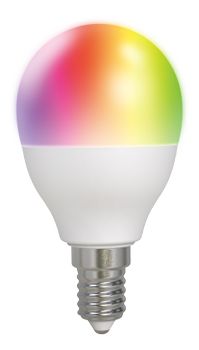 Deltaco SMART HOME LED lamp,  E14,  WiFI 2.4GHz,  5W,  470lm (SH-LE14G45RGB)