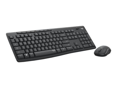Logitech MK295 Silent - tastatur- og mussett - Pan Nordic - grafitt Inn-enhet (920-009810)