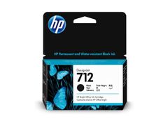HP 712 - 38 ml - black - original - DesignJet - ink cartridge - for DesignJet Studio, T210, T230, T250, T630, T650 (3ED70A)