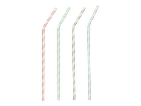 PAPSTAR Sugerør PAPSTAR 22cm striper (100) (88331)