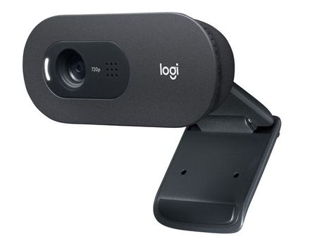 LOGITECH Webcam Logitech C505 720p 60-grader klämma/ fot mono fast fokus USB-2m 2 års garanti (960-001364)